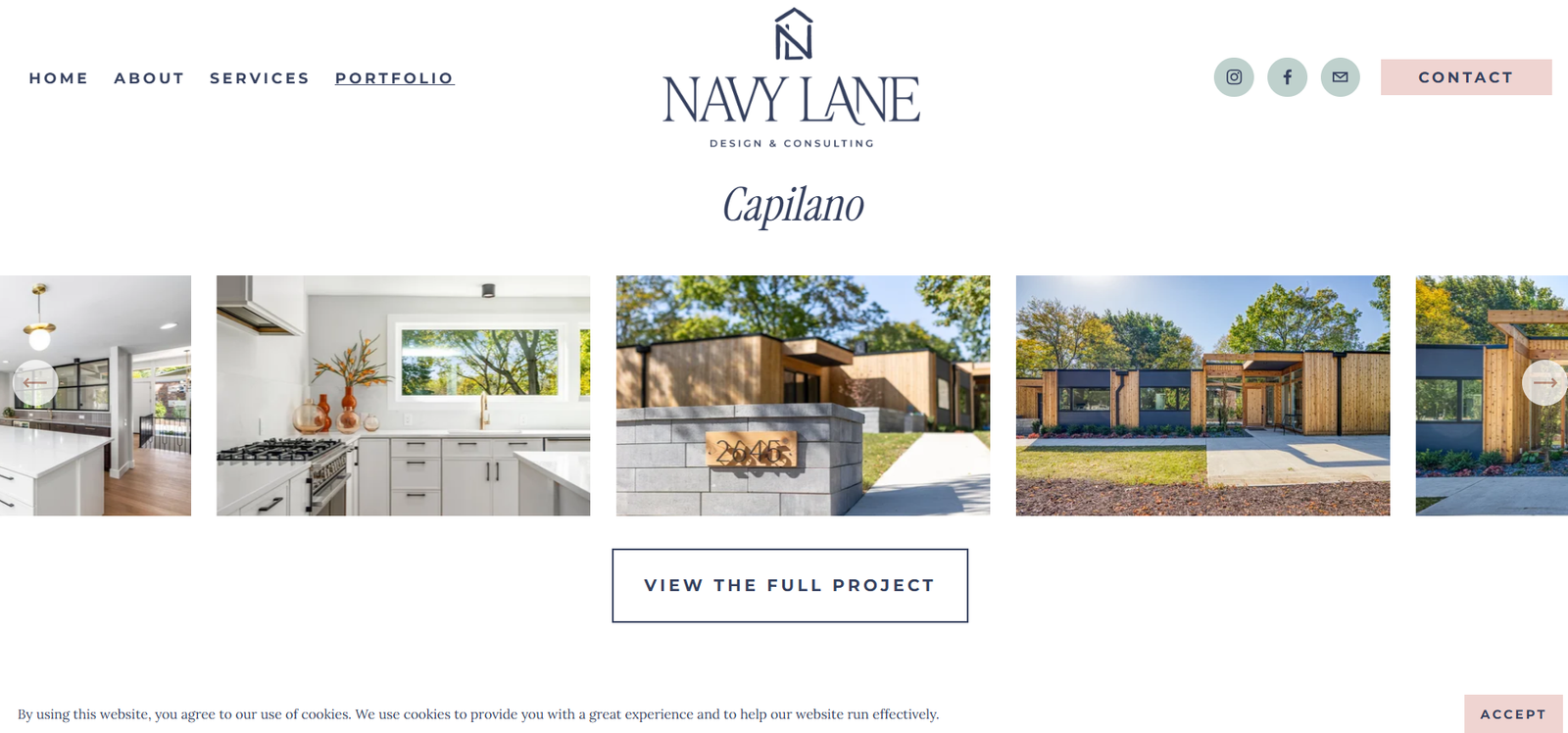 Navy Lane Website